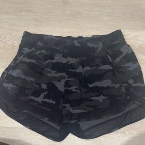 Athleta Black Camo Athletic Shorts Perfect condition, only worn a few times!
